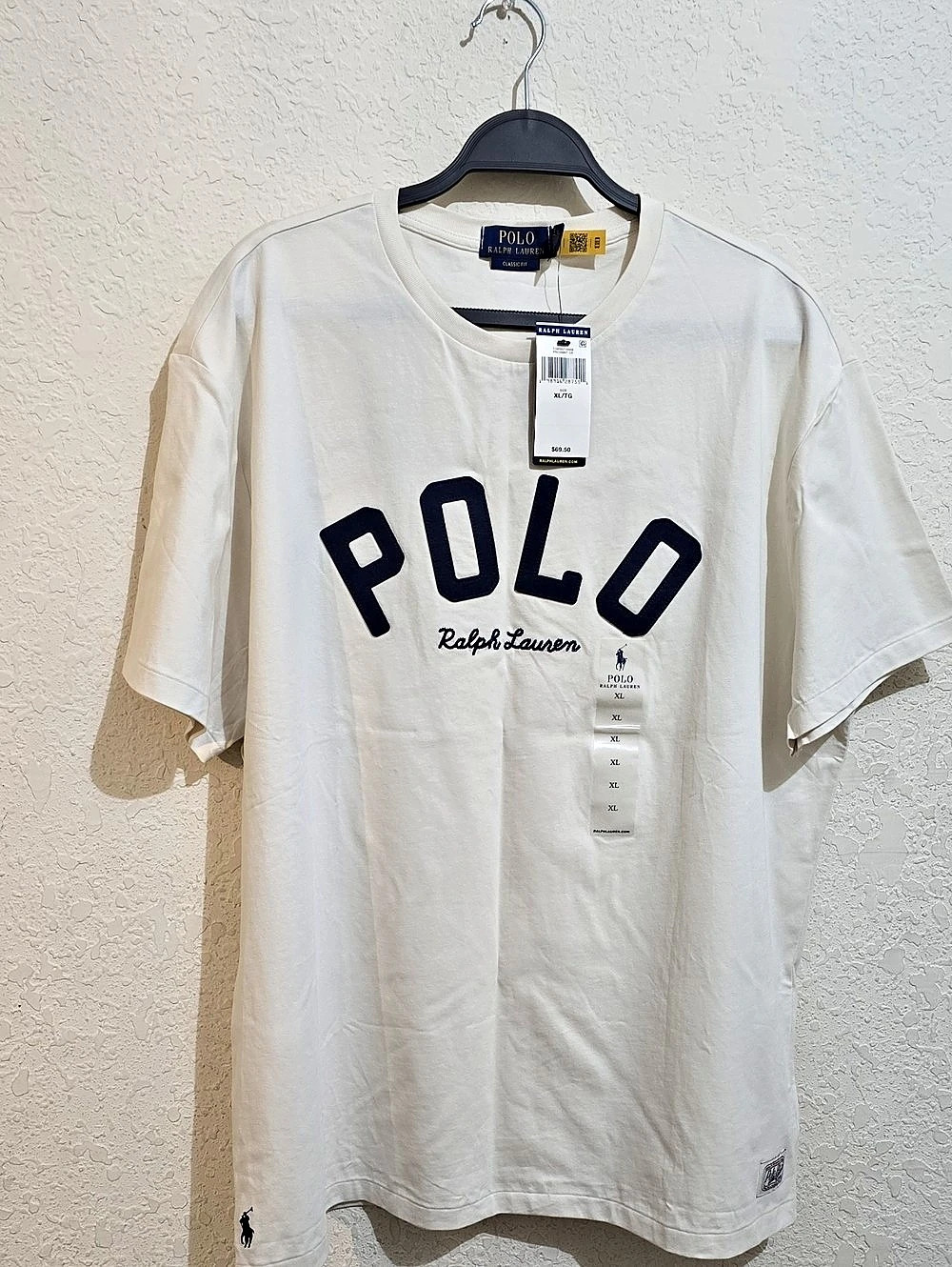 Polo Ralph Lauren Classic Fit Polo Logo T-Shirt Logo Short Sleeve T-Shirt Beige